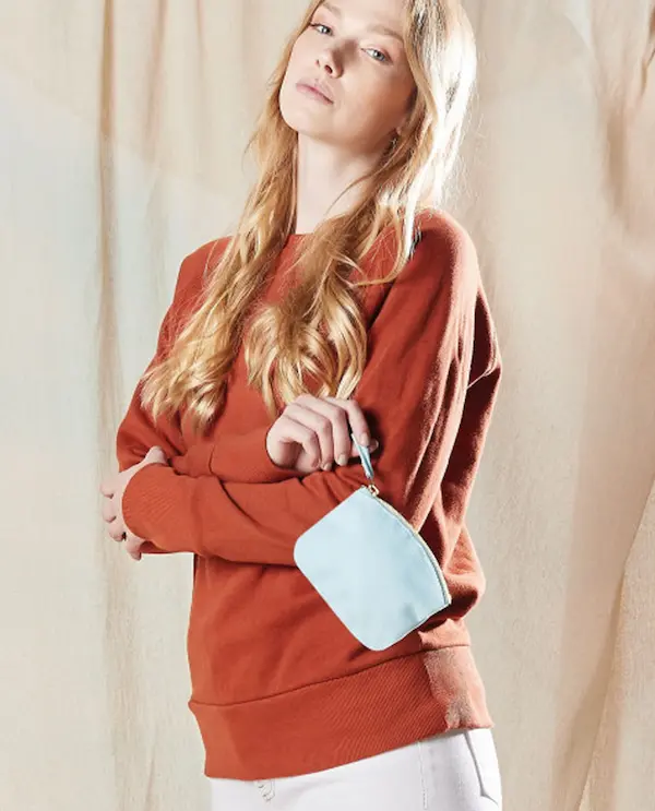pochette en coton organique à personnaliser